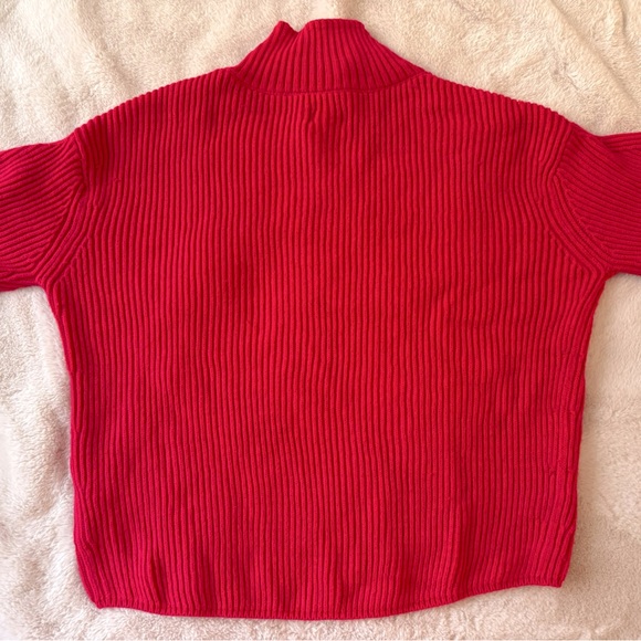 Anthropologie Maeve Easy Pullover Sweater Pink Red Size XS - Picture 10 of 11